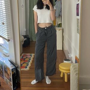 Chinese brand jm woman high waisted dark wash wide leg jean